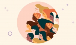2020년 여성의 날 기념 포스터의 그림.