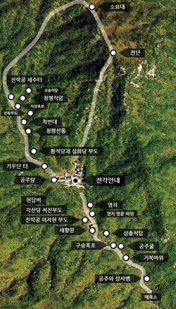 청평산 문화지도.